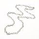 Non-Tarnish 304 Stainless Steel Cable Chain Necklace Making(X-STAS-A028-N091P)-1