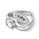 Brass Micro Pave Clear Cubic Zirconia Charms(ZIRC-C022-01P)-3