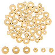 48Pcs 6 Style 304 Stainless Steel Beads, Column, Golden, 5~8.5x2~3mm, Hole: 1.5~3.5mm, 8pcs/style(STAS-FH0001-94)
