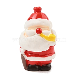 Christmas Resin Sculpture Display Decorations, for Home Office Desk, Santa Claus, 37x23x23mm(DJEW-K029-02A)