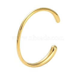 304 Stainless Steel Open Cuff Bangles for Women, Golden, 1/8~1/4 inch(0.4~0.75cm), Inner Diameter: 2-3/8x2-1/8 inch(5.9x5.4cm)(BJEW-M313-01G)