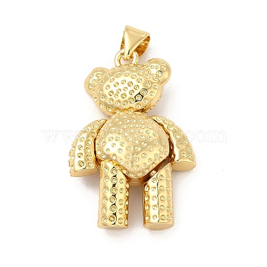 Pendentifs avec zircon cubiques à micro-pavés en laiton(KK-E077-01G-04)-2