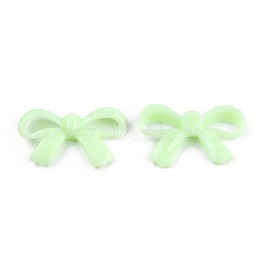 Light Green Bowknot Acrylic Beads