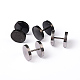 Flat Round 304 Stainless Steel Barbell Cartilage Earrings(EJEW-L164-07)-1