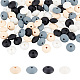 80Pcs 4 Colors Food Grade Eco-Friendly Silicone Beads(SIL-DC0001-12)-1