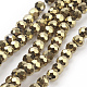 Faceted(32 Facets) Electroplate Glass Bead Strands(X-EGLA-R042-4mm-03)-1