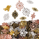 1 Set DIY Jewelry Making Findings Kits, including Tibetan Style Alloy & Links, Flower, 13.5~27.5x9.5~25x1.5~6.5mm, Hole: 1.6~2.5mm, about 100g/set(FIND-SP0003-48R)