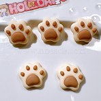Resin Cabochons, for DIY Mobile Phone Case Decoration, Claw, Tan, 17.5x19x7.5mm(RESI-A012-01B)