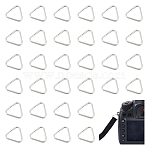 60Pcs 304 Stainless Steel Adjuster Triangle Double Buckles, Fit For Top Drilled Beads, Webbing, Strapping Bags, Stainless Steel Color, 14x15x2mm(STAS-UN0059-55)