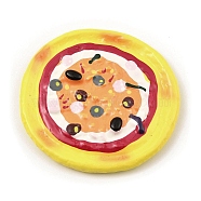 Opaque Resin Decoden Cabochons, Imitation Food, Pizza, 53x56x7mm(RESI-G075-01D)