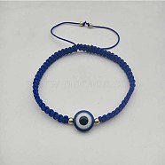 Hamsa Hand with Evil Eye Bead Braided Bead Bracelets, Adjustable Cord Bracelets for Women Men(SX3134-5)