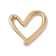 Ion Plating(IP) 304 Stainless Steel Linking Rings, Hollow Asymmetrical Heart, Golden, 19x20x2.5mm, Inner Diameter: 13.5x13.5mm(STAS-G279-03G)