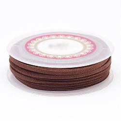 Faux Suede Cord, Faux Suede Lace, Sienna, 3x1.5mm, about 5.46 yards(5m)/roll(LW-D009-22)