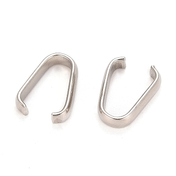 201 Stainless Steel Quick Link Connectors, Stainless Steel Color, 10x2mm