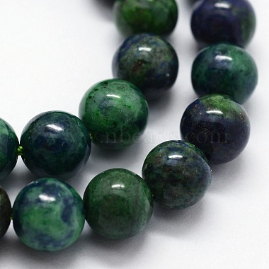 Natural Chrysocolla and Lapis Lazuli Beads Strands(X-G-I199-37-4mm)-3