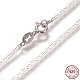 Rhodium Plated 925 Sterling Silver Mariner Link Chain Necklaces(STER-L059-11P)-1