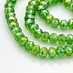 AB Color Plated Faceted Rondelle Electroplate Glass Beads Strands(GLAA-A024D-AB03)-1