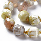 Natural Fire Crackle Agate Beads Strands(G-T131-119)-3