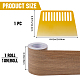 1 rollo de cinta adhesiva de imitación de madera de PVC(DIY-GF0008-40C)-2