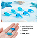 стеклянные украшения в виде дельфинов в стиле arricraft 6шт. 2(DJEW-AR0001-07)-3