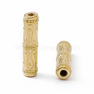 Vacuum Plating 201 Stainless Steel Tube Beads, Bamboo Stick, Real 18K Gold Plated, 20x4.5mm, Hole: 1.5mm(STAS-J401-VC851)