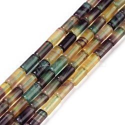 Natural Fluorite Beads Strands, Column, 8x3.5mm, Hole: 1mm, about 49pcs/strand, 15.35 inch(39cm)(G-C009-D01)