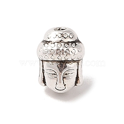 Tibetan Style Alloy Beads, Lead Free & Cadmium Free, Buddha, Antique Silver, 10x7.5x7mm, Hole: 1.5mm(TIBE-Q090-57AS)