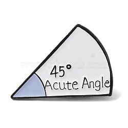 Mathematics Enamel Pins, Black Alloy Lapel Pin Backs for Backpack Clothes, Lilac, 45&deg; Acute Angle, 23x31mm(JEWB-B039-01EB-01)