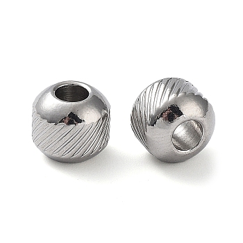 303 Stainless Steel Beads, Rondelle, Stainless Steel Color, 8x7mm, Hole: 3.5mm