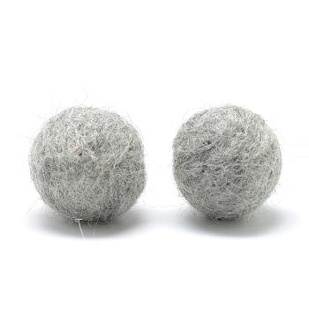 DIY Doll Craft Wool Felt Ball, Craft Decoration, Gray, 30mm