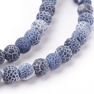 Natural Crackle Agate Beads Strands(G-G055-6mm-10)-3