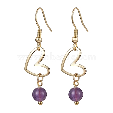 Natural Mixed Gemstone Dangle Earrings(EJEW-JE05658)-4