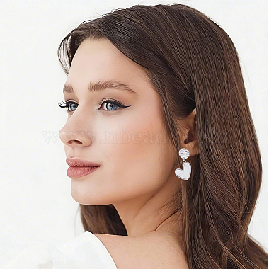 64Pcs 2 Colors 304 Stainless Steel Stud Earring Findings(STAS-BBC0010-45)-5