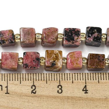 rhodonite naturelles brins de perles(G-G053-B11-01A)-5