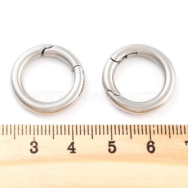 Non-Tarnish 316 Stainless Steel Spring Gate Rings(STAS-M296-01P-A-01)-3