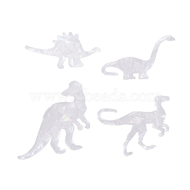 Benutzerdefinierte Dinosaurier-Form wasserdichte PVC-Laser-Klebeaufkleber(DIY-WH0256-013)-2