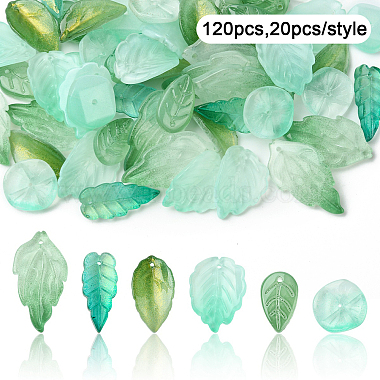 Baking Paint Transparent Glass Pendants(DGLA-YW0001-64B)-1