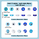 220Pcs 11 Styles Handmade Evil Eye Lampwork Beads(LAMP-AR0001-47)-2