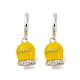 Bell Brass & Enamel Hoop Earrings for Women(EJEW-U015-25P)-2