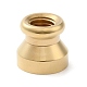 Golden Plated Round Shaped Wax Seal Brass Stamp Head(STAM-K002-01G-12)-2