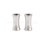 201 Stainless Steel Beads, Bamboo Stick, Stainless Steel Color, 8x4mm, Hole: 2mm(STAS-F339-09A-P)