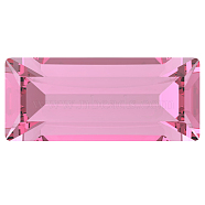 Preciosa&reg MAXIMA Crystal Fancy Stones, Czech Crystal, 435 26 212 Baguette, Dura Foiling, 70010 Rose, 4x2mm.(X-PRC-FB4-70010)