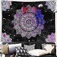 Polyester Wall Hanging Tapestry, for Bedroom Living Room Decoration, Rectangle, Flower, 1300x1500mm(TREE-PW0001-35B-06)