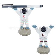 Opaque Resin Pen Holder Display Stands, Pencil Display Organizer, Spaceman, White, 5.85x7.9x8.85cm(ODIS-WH0027-034)
