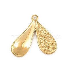 304 Stainless Steel Pendant Rhinestone Settings, Heart Charms, Golden, 14.5x15.5x2mm, Hole: 1mm, Fit for 1mm Rhinestone(SA-CBA038A-01A-G)