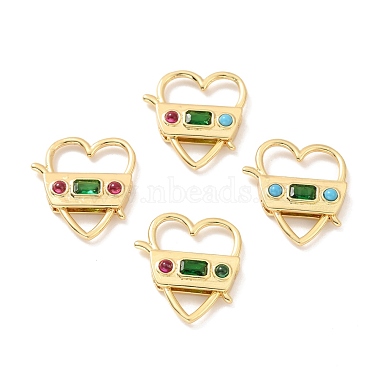 Real 18K Gold Plated Mixed Color Brass Clasps