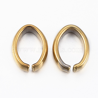 Golden Oval Stainless Steel Close but Unsoldered Jump Rings