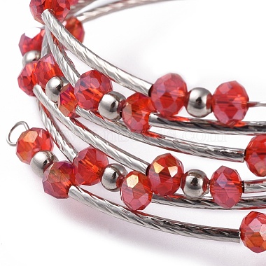 Five Loops Fashion Wrap Bracelets(BJEW-JB04595)-3