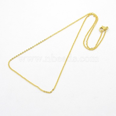 304 Stainless Steel Cable Chain Necklaces(STAS-O037-101G)-2
