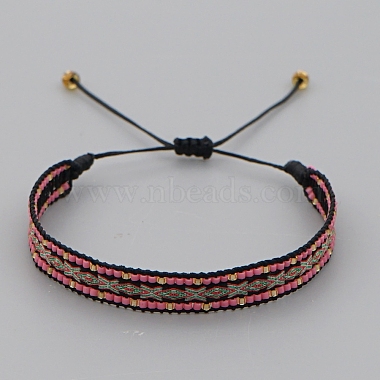 Bracelets réglables de perles tressées avec cordon en nylon(BJEW-Z013-39)-2
